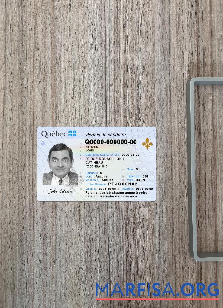 Blank Canada Quebec DL 2023 present photolook example